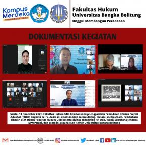 Fakultas Hukum UBB Kembali Gelar PKPA